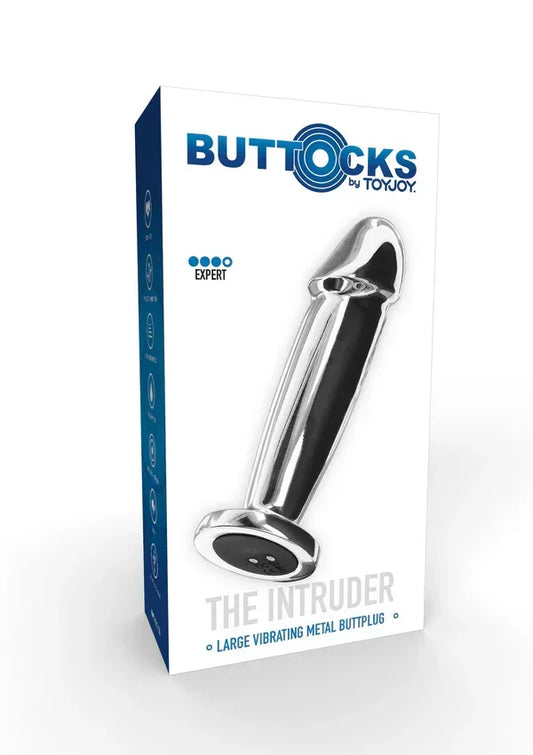 ButtocksTheIntruderVibratingPlugMetalButtplugbyToyJoy2 @ Happytoys Sexshop: online sex shop for Feeling Happy & Easy π the erotic store owned by a woman