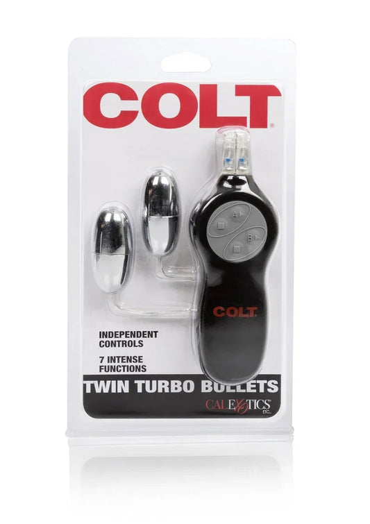 CalExoticsCOLTTwinTurboBulletsDoubleVibrator2 @ Happytoys Sexshop: online sex shop for Feeling Happy & Easy 😊 the erotic store owned by a woman