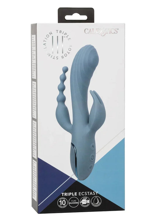 CalExoticsIIITripleEcstasytriplevibrator2 @ Happytoys Sexshop: online sex shop for Feeling Happy & Easy 😊 the erotic store owned by a woman