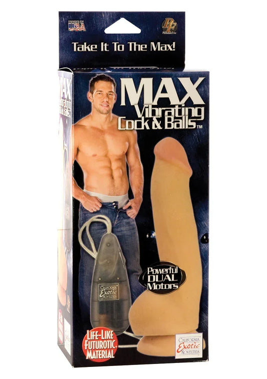 CalExoticsMaxVibratingCock_Balls2 @ Happytoys Sexshop: online sex shop for Feeling Happy & Easy π the erotic store owned by a woman