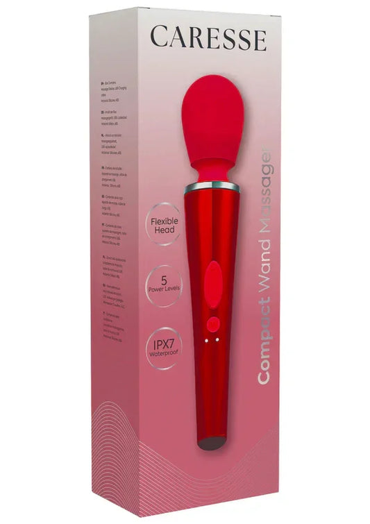 CompactWandMassagerRedbyCaresse2 @ Happytoys Sexshop: online sex shop for Feeling Happy & Easy π the erotic store owned by a woman
