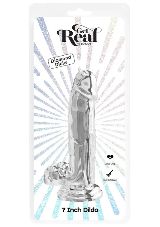 GetRealClearDildowithBalls7_byToyJoy2 @ Happytoys Sexshop: online sex shop for Feeling Happy & Easy 😊 the erotic store owned by a woman