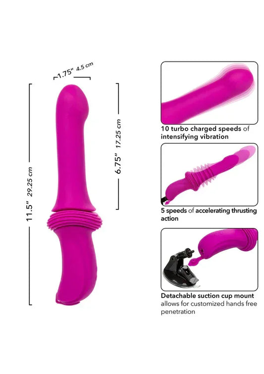 SexMachineRidgedThrusterPinkbyCalExotics3 @ Happytoys Sexshop: online sex shop for Feeling Happy & Easy π the erotic store owned by a woman
