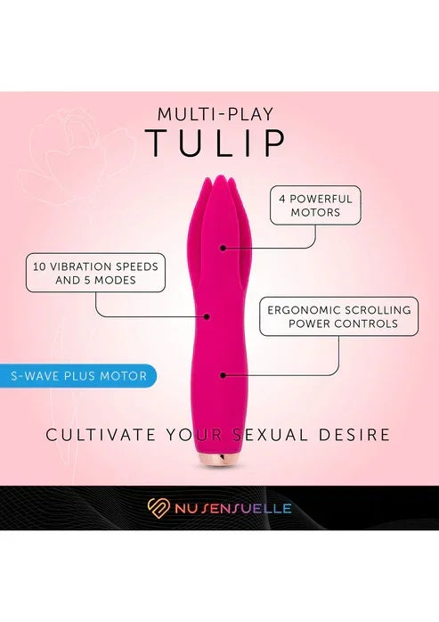 TulipMulti-PlayVibratorbyNuSensuelle10 @ Happytoys Sexshop: online sex shop for Feeling Happy & Easy π the erotic store owned by a woman
