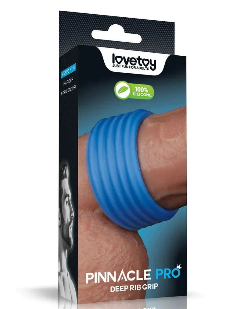 201124122354_lovetoy-pinnacle-pro-deep-rib-grip-ring-blue_02 @ Happytoys Sexshop: online sex shop for Feeling Happy & Easy 😊 the erotic store owned by a woman