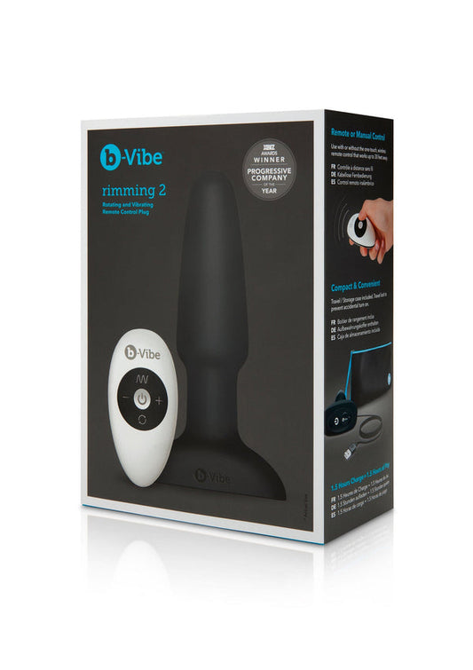 b-Vibe Rimming remote controlled anal Plug 2 by B-Vibe