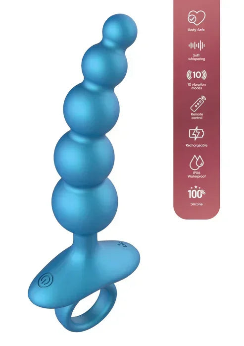 5BallsAnalPlugVibrating_RemotebyPlayhouse8 @ Happytoys Sexshop: online sex shop for Feeling Happy & Easy 😊 the erotic store owned by a woman