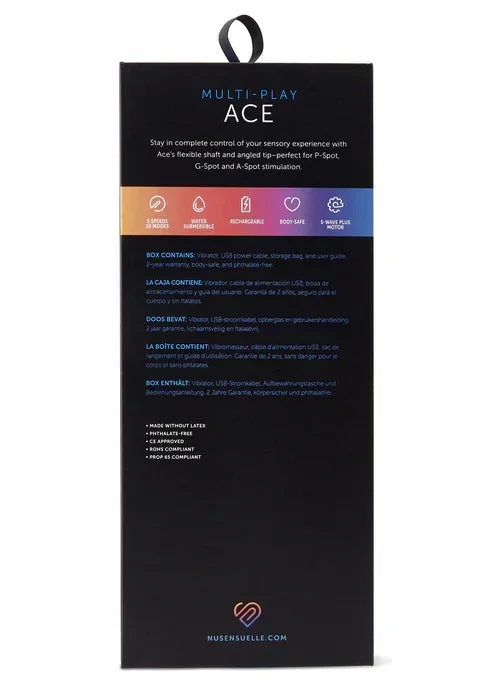 ACEMulti-PlayVibratorbyNuSensuell6 @ Happytoys Sexshop: online sex shop for Feeling Happy & Easy 😊 the erotic store owned by a woman