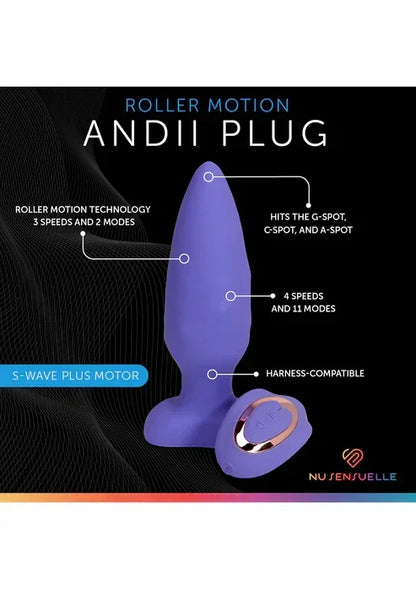 AndiiRollerMotionPlugbyNuSensuelle10 @ Happytoys Sexshop: online sex shop for Feeling Happy & Easy 😊 the erotic store owned by a woman