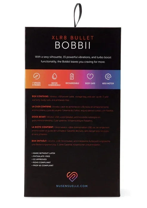 BobbiiXLR8BulletbyNuSensuelle10 @ Happytoys Sexshop: online sex shop for Feeling Happy & Easy 😊 the erotic store owned by a woman