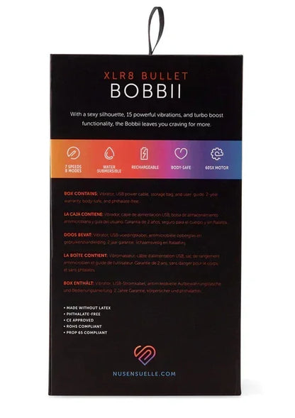 BobbiiXLR8BulletbyNuSensuelle10 @ Happytoys Sexshop: online sex shop for Feeling Happy & Easy 😊 the erotic store owned by a woman