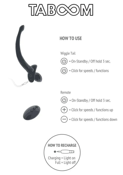 BondageEssentialsPuppyPlayWiggleTailbyTaboom5 @ Happytoys Sexshop: online sex shop for Feeling Happy & Easy 😊 the erotic store owned by a woman