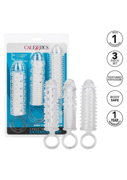 CalExotics-3-Piece-Textured-Extension-Set-Happytoys-Sexshop-liever-Happy-dan-Easy-1923 @ Happytoys Sexshop: online sex shop for Feeling Happy & Easy 😊 the erotic store owned by a woman
