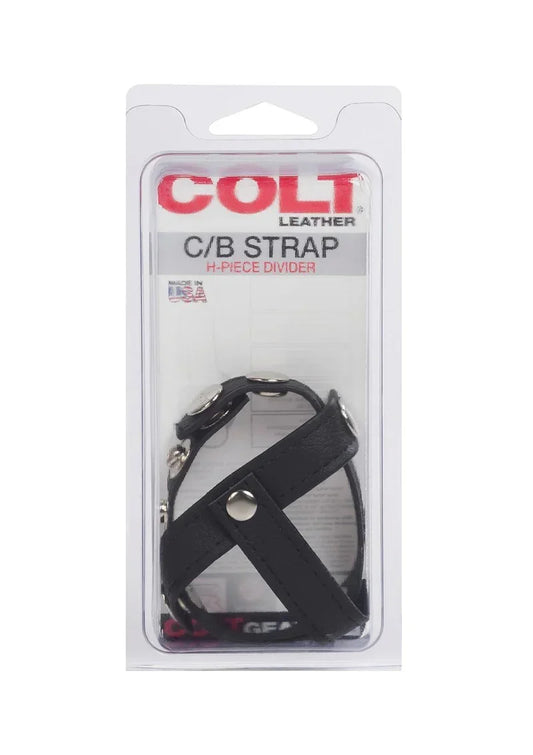 CalExotics-COLT-Leather-C-B-Strap-H-Piece-Divider-Cockring-Happytoys-Sexshop-Toys-for-Feeling-Happy-Easy-9100 @ Happytoys Sexshop: online sex shop for Feeling Happy & Easy 😊 the erotic store owned by a woman