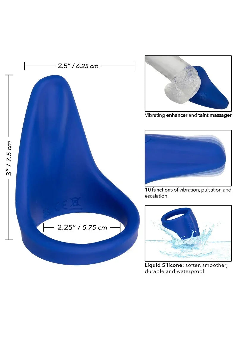 CalExoticsAdmiralLiquidSiliconeVibratingPerineumMassager_Ring12 @ Happytoys Sexshop: online sex shop for Feeling Happy & Easy 😊 the erotic store owned by a woman