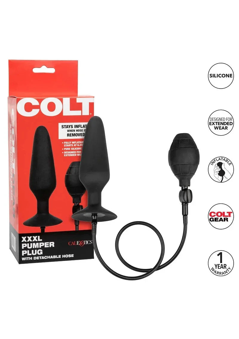CalExoticsCOLTXXXLPumperPlugwithDetachableHose7 @ Happytoys Sexshop: online sex shop for Feeling Happy & Easy 😊 the erotic store owned by a woman