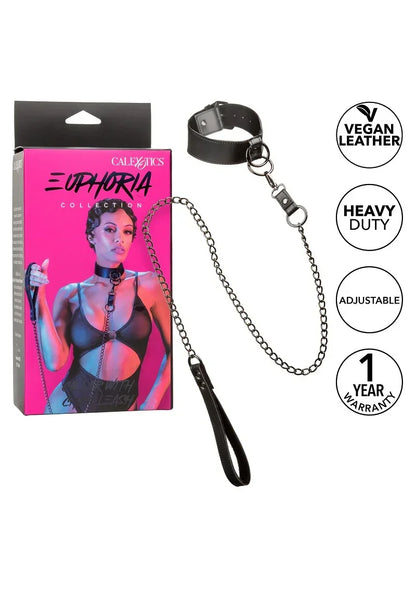 CalExoticsEuphoriaCollectionCollarwithChainLeash7 @ Happytoys Sexshop: online sex shop for Feeling Happy & Easy 😊 the erotic store owned by a woman
