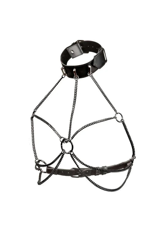 CalExoticsEuphoriaCollectionPlusSizeMultiChainCollarHarness1 @ Happytoys Sexshop: online sex shop for Feeling Happy & Easy 😊 the erotic store owned by a woman