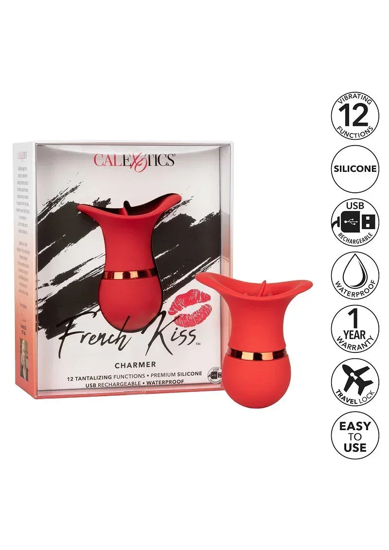 CalExoticsFrenchKissCharmerteaservibrator7 @ Happytoys Sexshop: online sex shop for Feeling Happy & Easy 😊 the erotic store owned by a woman