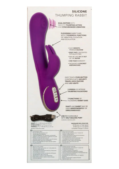 CalExoticsJackRabbitSignatureSiliconeThumpingRabbit10 @ Happytoys Sexshop: online sex shop for Feeling Happy & Easy 😊 the erotic store owned by a woman