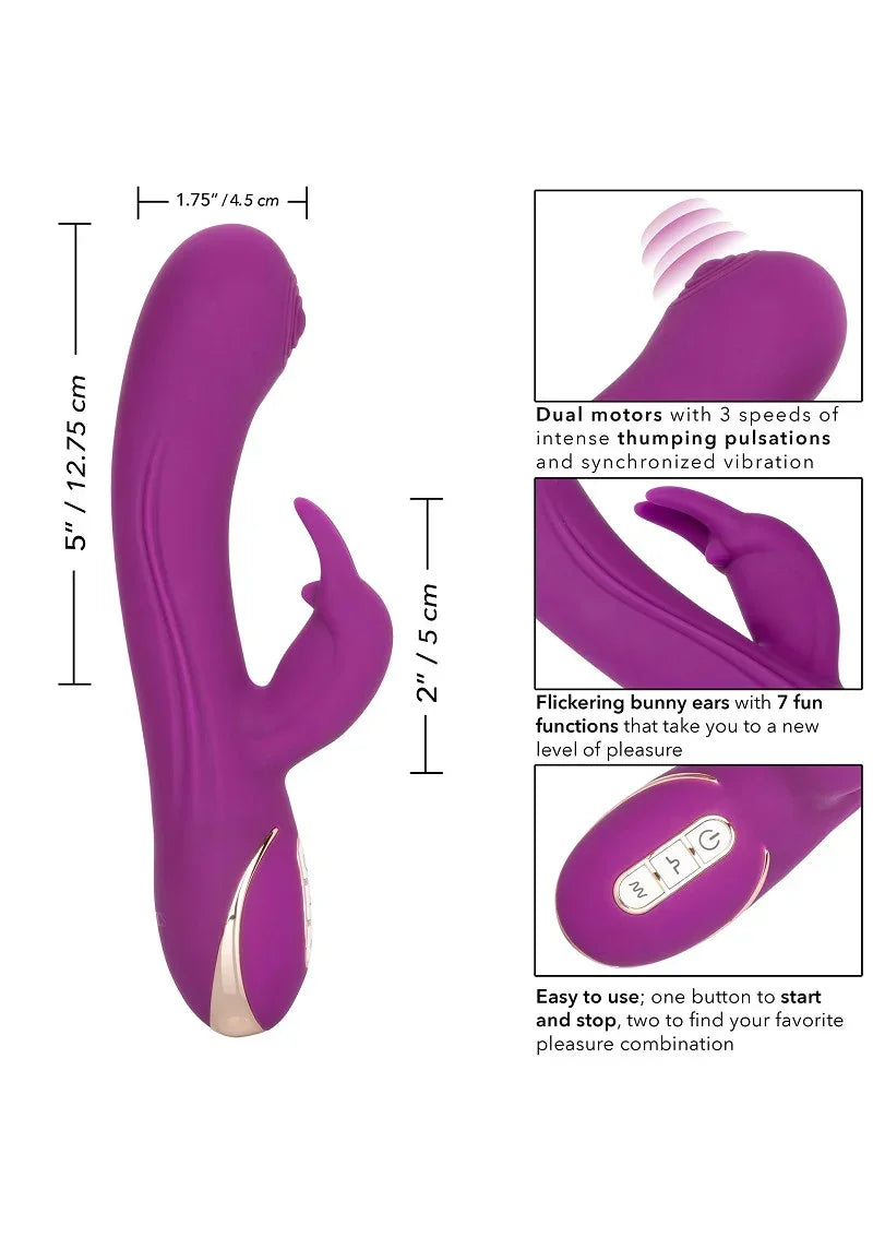 CalExoticsJackRabbitSignatureSiliconeThumpingRabbit7 @ Happytoys Sexshop: online sex shop for Feeling Happy & Easy 😊 the erotic store owned by a woman