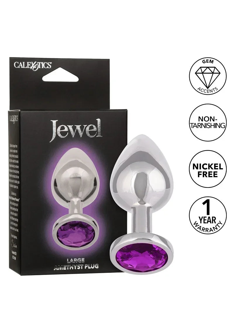 CalExoticsJewelLargeAmethystPlug7 @ Happytoys Sexshop: online sex shop for Feeling Happy & Easy 😊 the erotic store owned by a woman