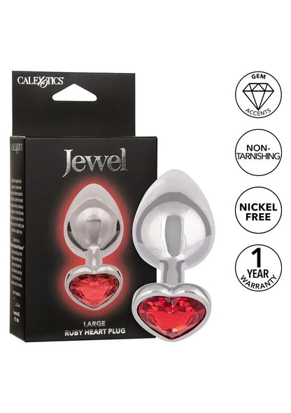 CalExoticsJewelLargeRubyHeartPlug7 @ Happytoys Sexshop: online sex shop for Feeling Happy & Easy 😊 the erotic store owned by a woman