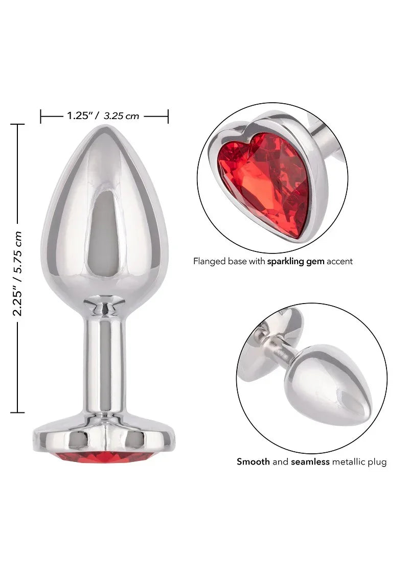 CalExoticsJewelSmallRubyHeartPlug6 @ Happytoys Sexshop: online sex shop for Feeling Happy & Easy 😊 the erotic store owned by a woman