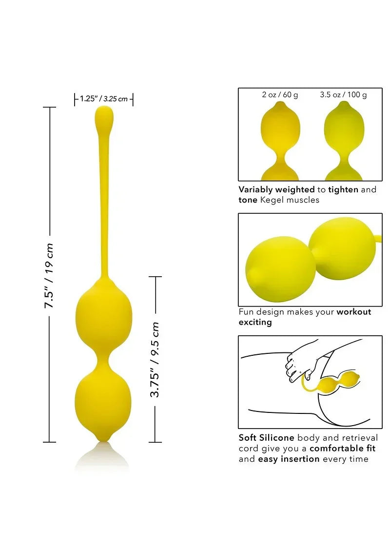 CalExoticsKegelTrainingSetLemon6 @ Happytoys Sexshop: online sex shop for Feeling Happy & Easy 😊 the erotic store owned by a woman