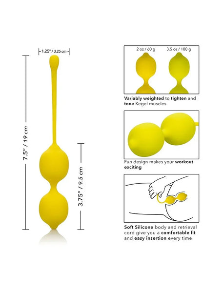 CalExoticsKegelTrainingSetLemon6 @ Happytoys Sexshop: online sex shop for Feeling Happy & Easy 😊 the erotic store owned by a woman