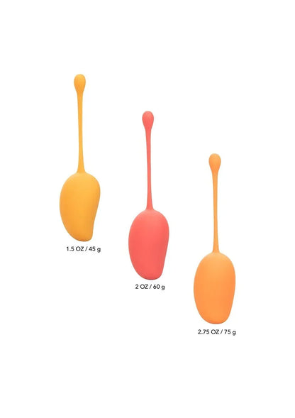 CalExoticsKegelTrainingSetMango3 @ Happytoys Sexshop: online sex shop for Feeling Happy & Easy 😊 the erotic store owned by a woman