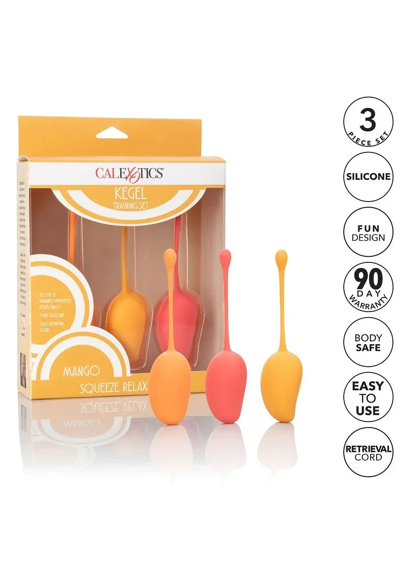 CalExoticsKegelTrainingSetMango7 @ Happytoys Sexshop: online sex shop for Feeling Happy & Easy 😊 the erotic store owned by a woman