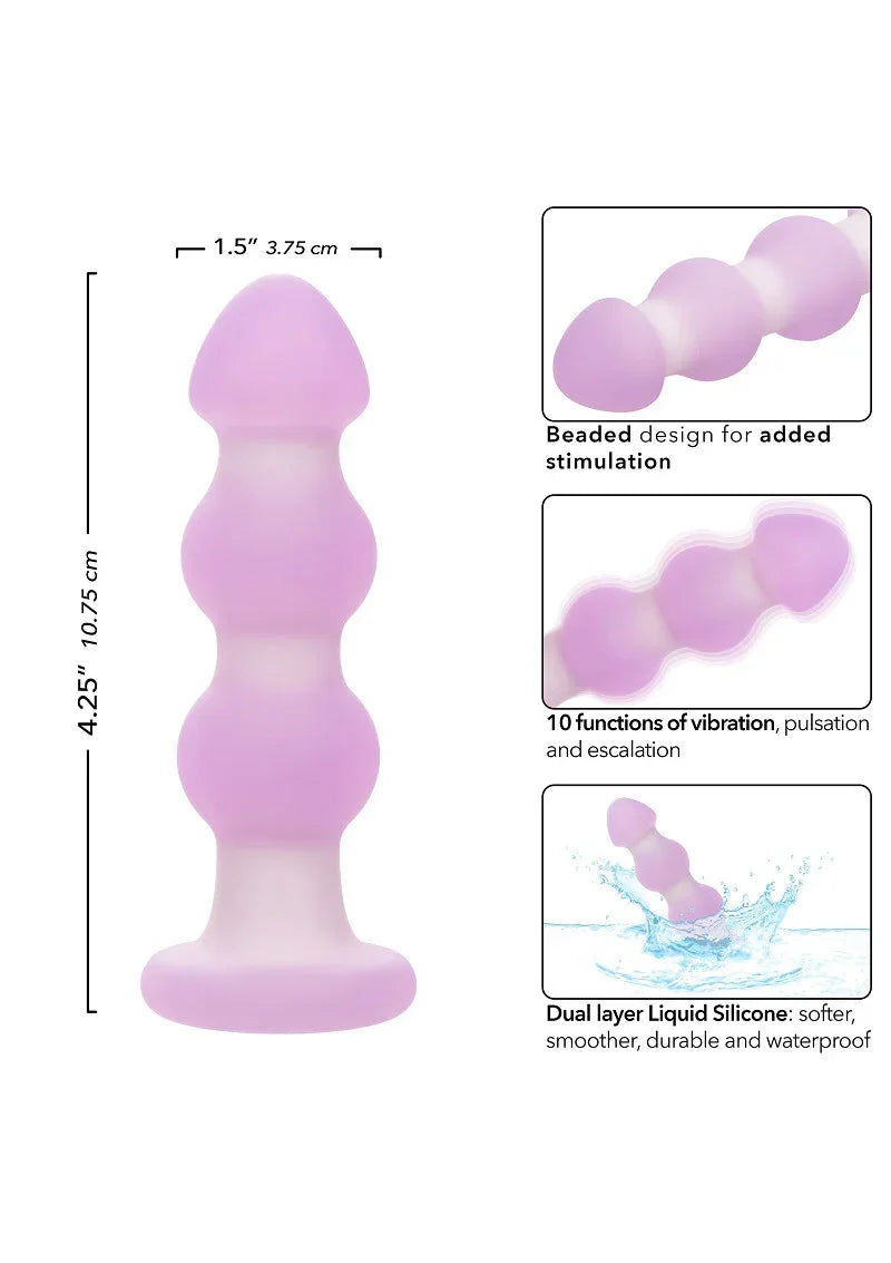 CalExoticsLavenderHazeBeadedProbe6 @ Happytoys Sexshop: online sex shop for Feeling Happy & Easy 😊 the erotic store owned by a woman