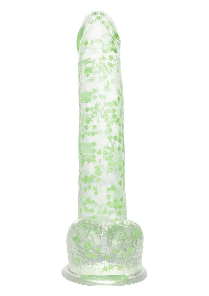 CalExoticsNaughtyBitsILeafDickGlow-In-The-DarkWeedLeafDildo8 @ Happytoys Sexshop: online sex shop for Feeling Happy & Easy 😊 the erotic store owned by a woman