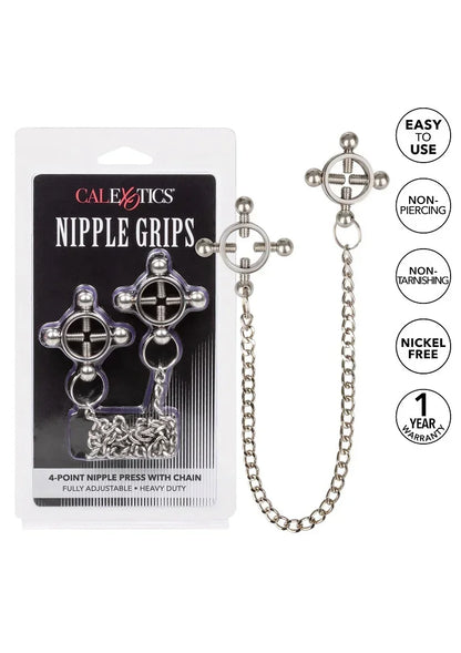 CalExoticsNippleGrips4-PointNipplePresswithChain6 @ Happytoys Sexshop: online sex shop for Feeling Happy & Easy 😊 the erotic store owned by a woman