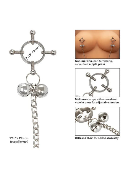 CalExoticsNippleGrips4-puntstepelpersmetbellen5 @ Happytoys Sexshop: online sex shop for Feeling Happy & Easy 😊 the erotic store owned by a woman