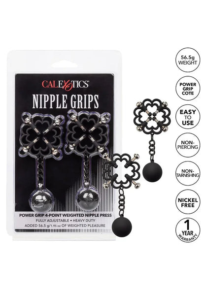 CalExoticsNippleGripsPowerGrip4-PointWeightedNipplePress4 @ Happytoys Sexshop: online sex shop for Feeling Happy & Easy 😊 the erotic store owned by a woman