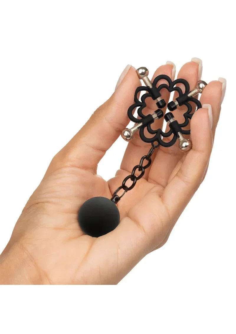 CalExoticsNippleGripsPowerGrip4-PointWeightedNipplePress5 @ Happytoys Sexshop: online sex shop for Feeling Happy & Easy 😊 the erotic store owned by a woman