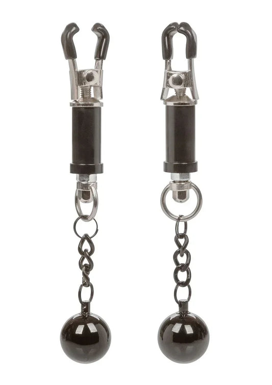 CalExoticsNippleGripsWeightedTwistNippleClamps1 @ Happytoys Sexshop: online sex shop for Feeling Happy & Easy 😊 the erotic store owned by a woman