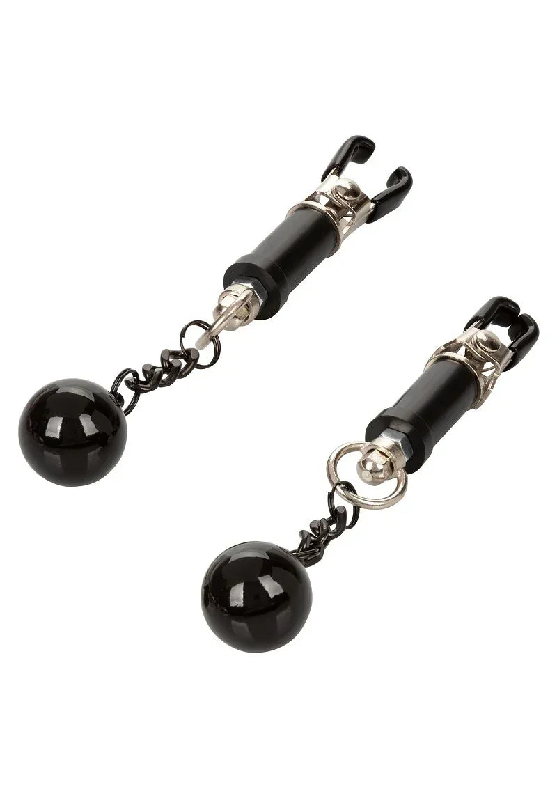 CalExoticsNippleGripsWeightedTwistNippleClamps3 @ Happytoys Sexshop: online sex shop for Feeling Happy & Easy 😊 the erotic store owned by a woman