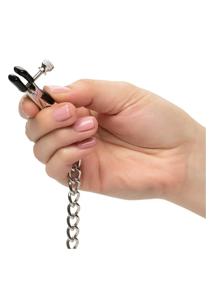 CalExoticsNipplePlayWeightedDualTierNippleClamps3 @ Happytoys Sexshop: online sex shop for Feeling Happy & Easy 😊 the erotic store owned by a woman