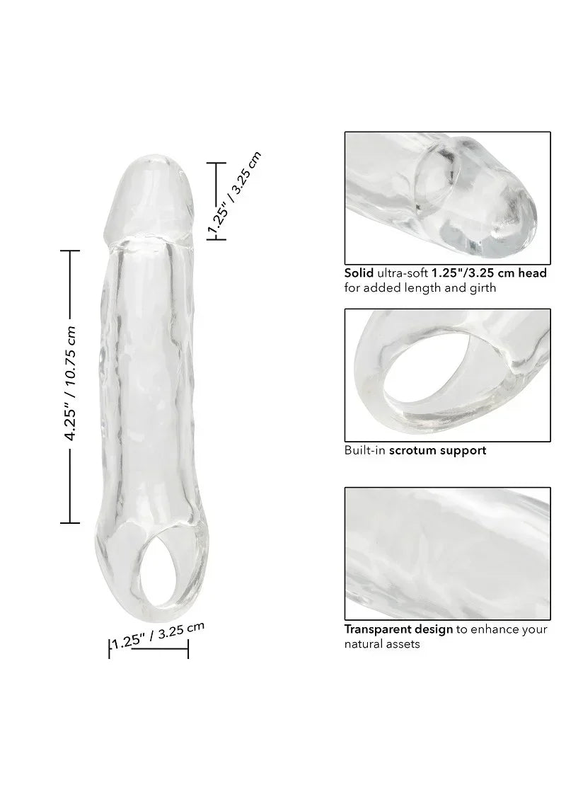 CalExoticsPerformanceMaxxClearExtension5.5_6 @ Happytoys Sexshop: online sex shop for Feeling Happy & Easy 😊 the erotic store owned by a woman