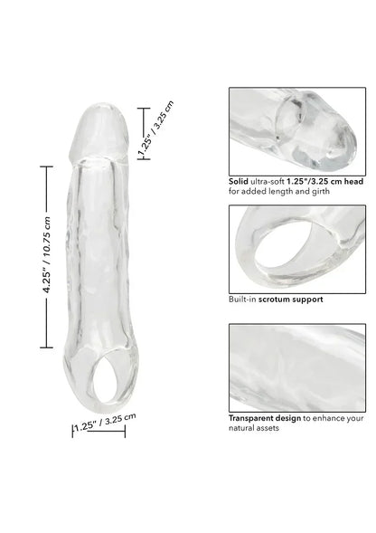 CalExoticsPerformanceMaxxClearExtension5.5_6 @ Happytoys Sexshop: online sex shop for Feeling Happy & Easy 😊 the erotic store owned by a woman
