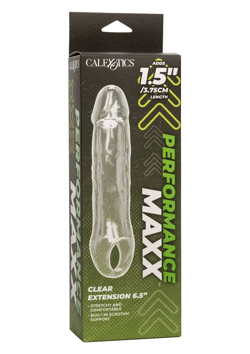 CalExoticsPerformanceMaxxClearExtension6.5_2 @ Happytoys Sexshop: online sex shop for Feeling Happy & Easy 😊 the erotic store owned by a woman