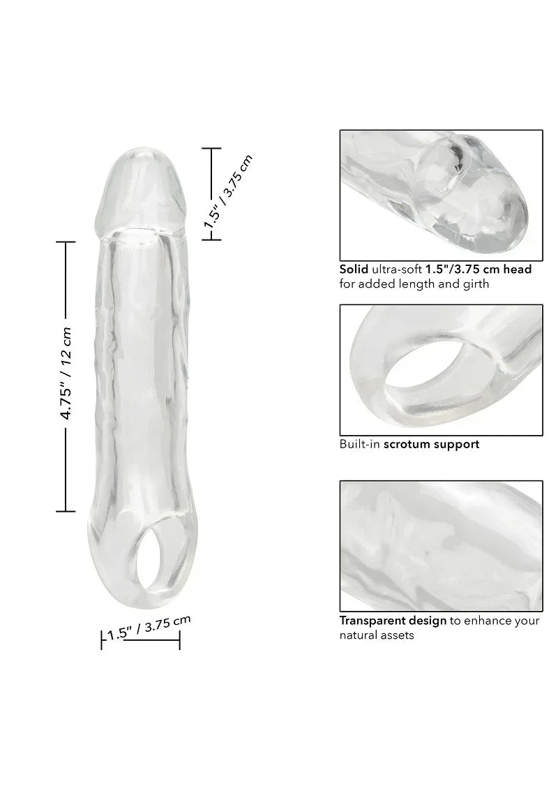 CalExoticsPerformanceMaxxClearExtension6.5_6 @ Happytoys Sexshop: online sex shop for Feeling Happy & Easy 😊 the erotic store owned by a woman