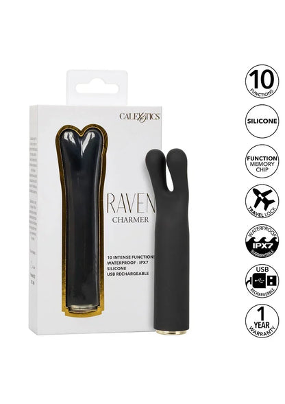 CalExoticsRavenCharmerMassager8 @ Happytoys Sexshop: online sex shop for Feeling Happy & Easy 😊 the erotic store owned by a woman