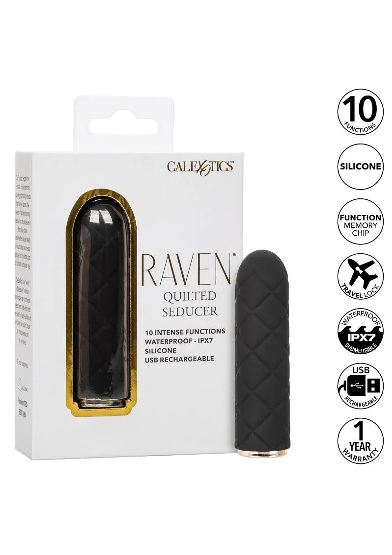 CalExoticsRavenQuiltedSeducer7 @ Happytoys Sexshop: online sex shop for Feeling Happy & Easy 😊 the erotic store owned by a woman