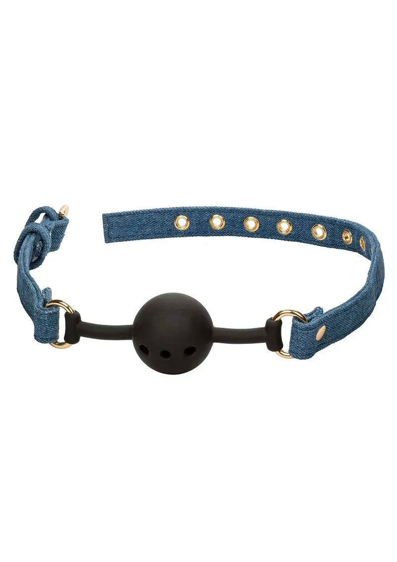 CalExoticsRide_emPremiumDenimCollectionBallGag3 @ Happytoys Sexshop: online sex shop for Feeling Happy & Easy 😊 the erotic store owned by a woman
