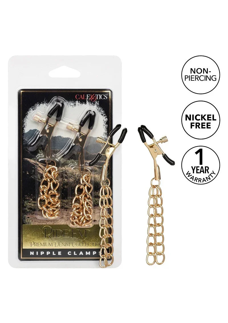 CalExoticsRide_emPremiumDenimCollectionNippleClamps6 @ Happytoys Sexshop: online sex shop for Feeling Happy & Easy 😊 the erotic store owned by a woman