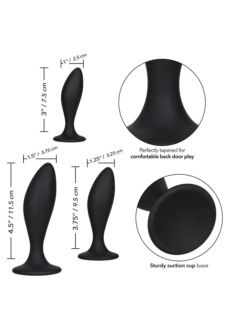 CalExoticsSiliconeAnalCurveKit3 @ Happytoys Sexshop: online sex shop for Feeling Happy & Easy 😊 the erotic store owned by a woman